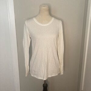 Ana White Tee with Gold Dots